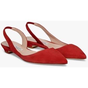 MM Lafleur Federica Flat in Red 36.5